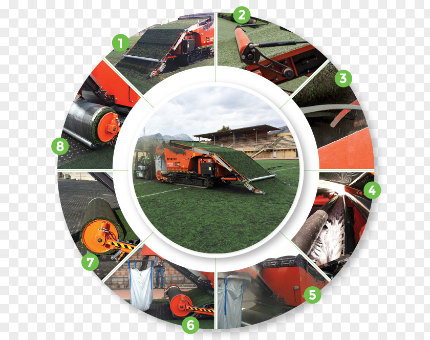 Football Artificial Turf Lawn Recycling Reuse PNG