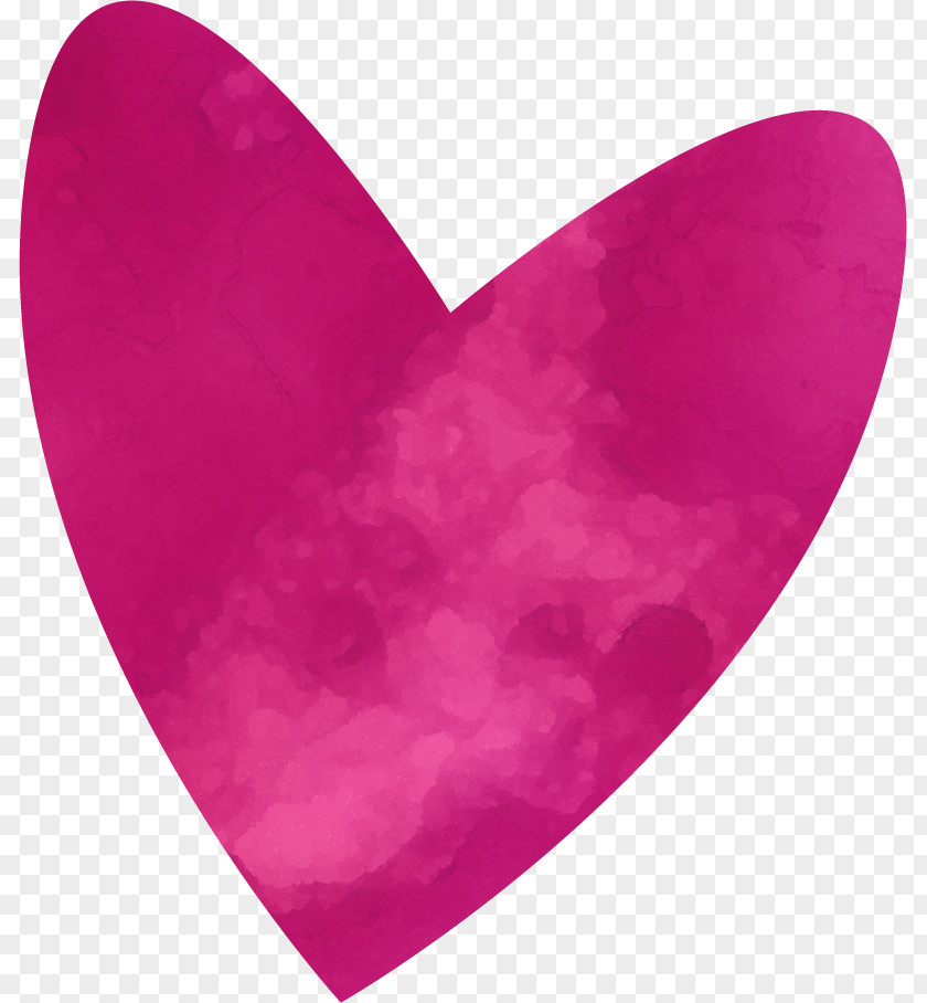 Pink Ink M Heart PNG