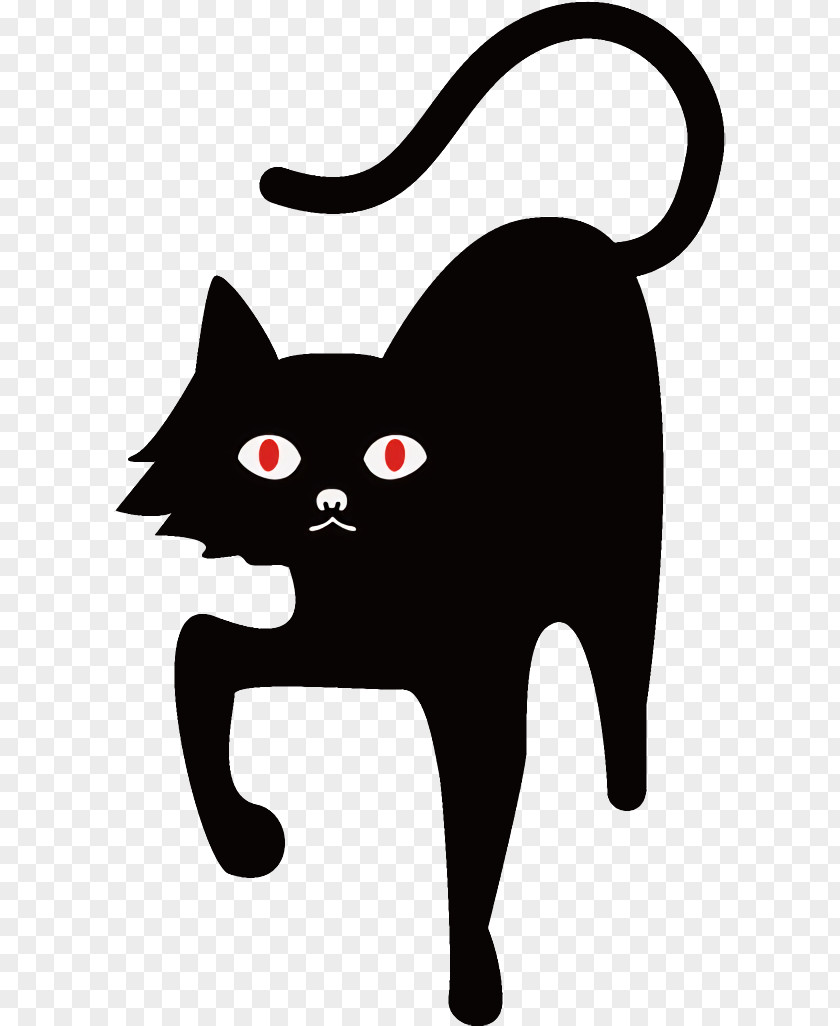 Snout Tail Black Cat Halloween PNG