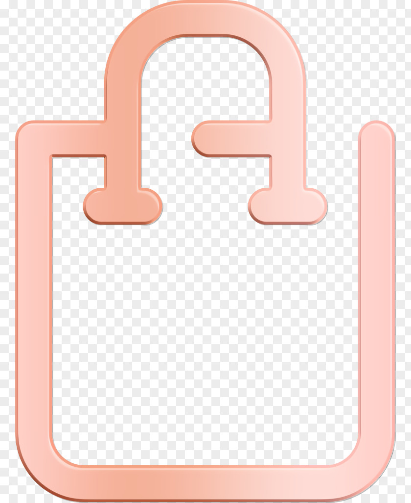 Shopping Bag Icon Creative Outlines PNG