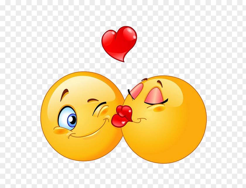 Sweet Kiss Emoticon Smiley Clip Art PNG