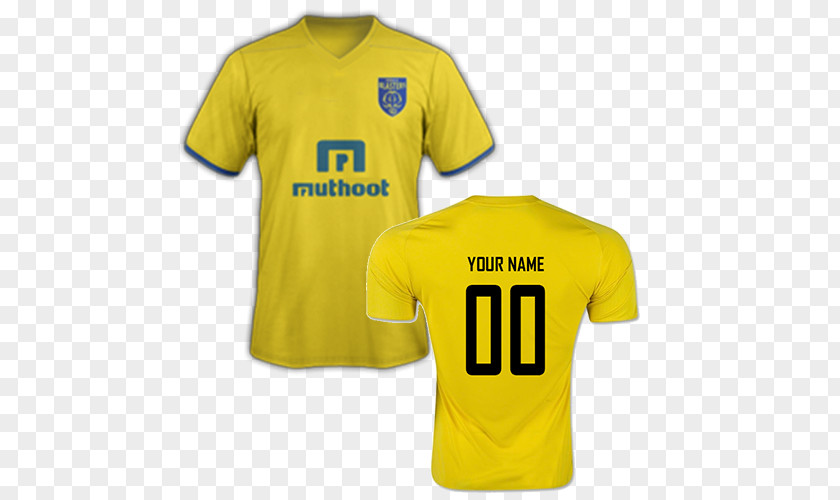 T-shirt Kerala Blasters FC 2017–18 Indian Super League Season ATK Jersey PNG