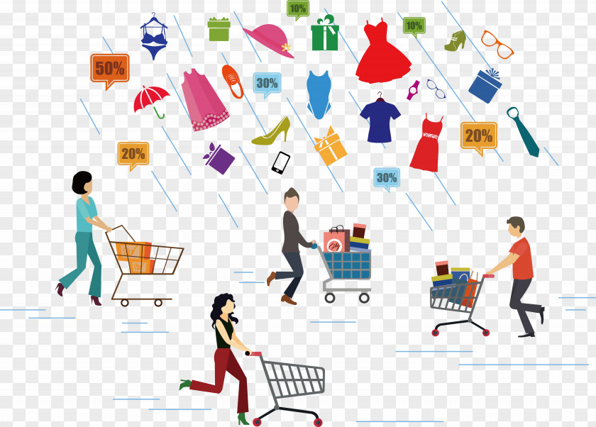 Crazy Shopping Festival Icon PNG