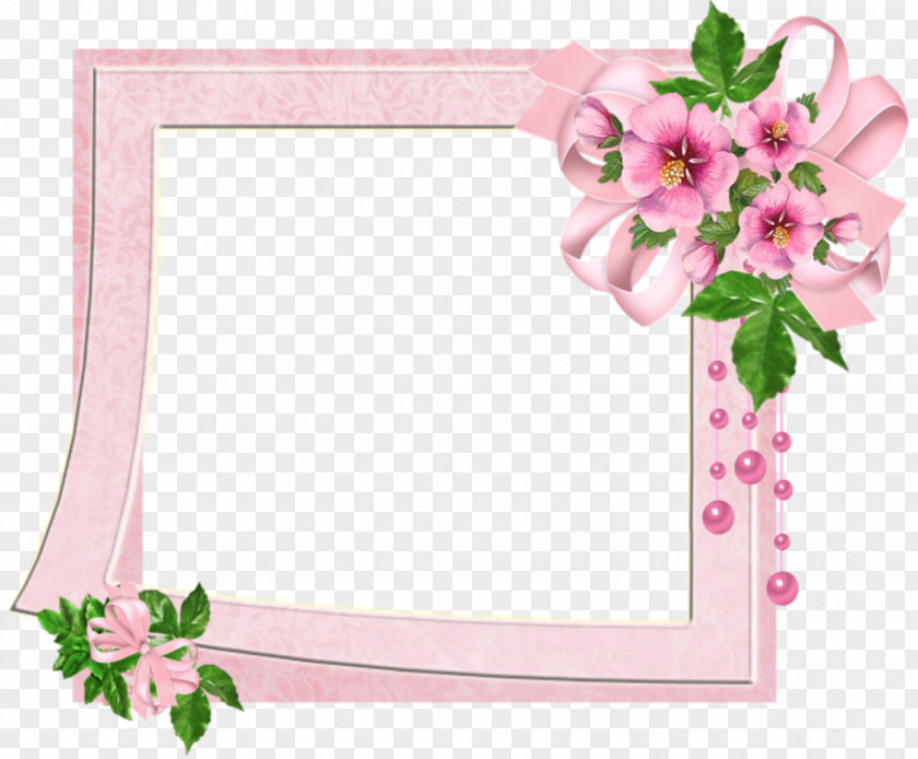 Floral Frame Flowers Gallery Picture Frames Design Cut PNG