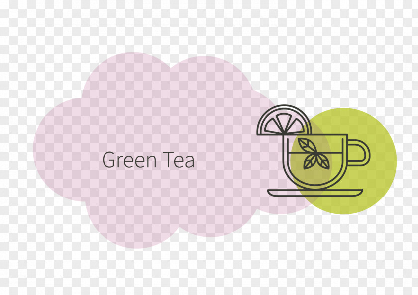 Green Tea Vector Brand Logo Font PNG