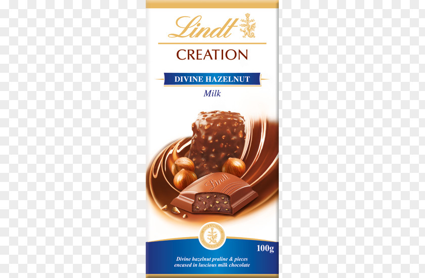 Hazelnut Chocolate Bar Praline Crème Brûlée Lindt & Sprüngli PNG