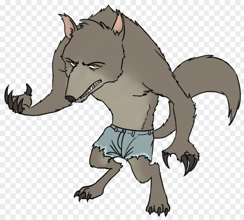 Werewolf Gray Wolf Clip Art PNG