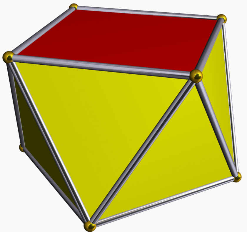 Capped Square Antiprism Polyhedron PNG