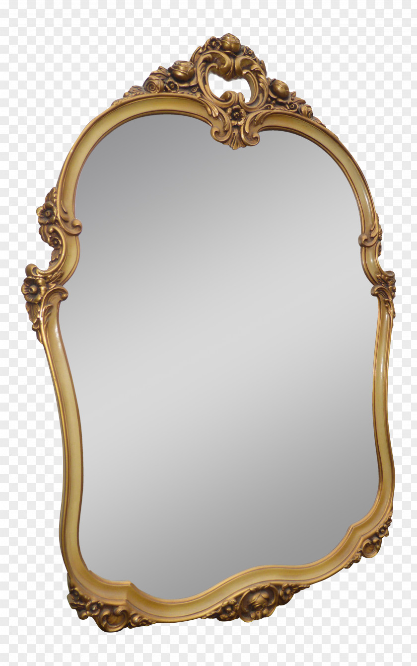 Carved Exquisite Mirror Rococo Picture Frames Light PNG