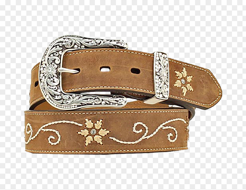 Cowboy Belt Nocona Leather Strap Imitation Gemstones & Rhinestones PNG
