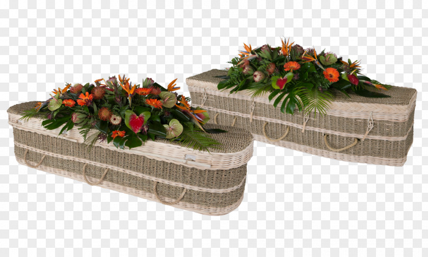 Funeral Coffin Director Floral Design Basket PNG