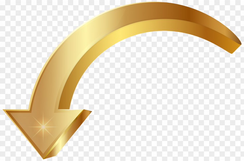 Gold Symbol Arrow Clip Art PNG