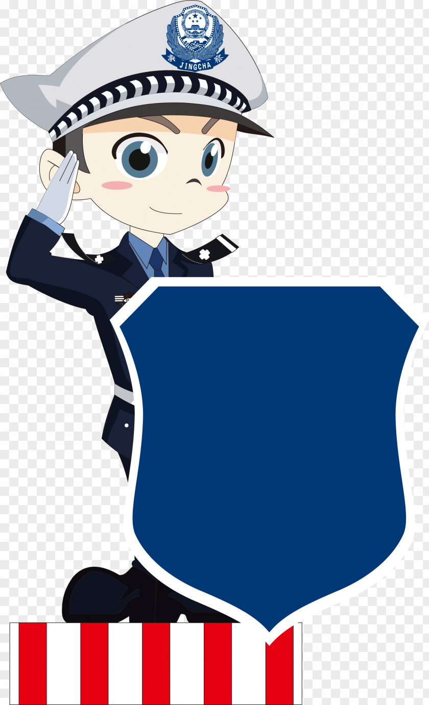 Vector Police Officer Chinese Public Security Bureau PNG