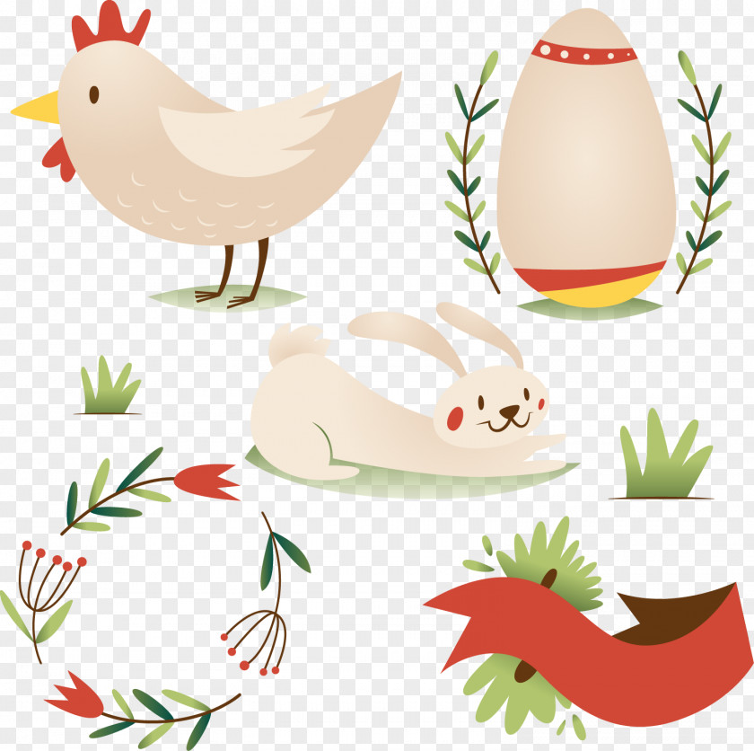Easter Well Vector Graphics Image Chicken PNG