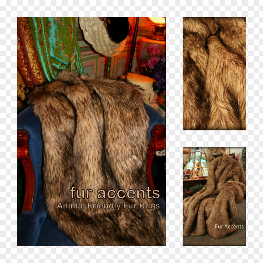 Bear Fake Fur Coyote Textile Blanket PNG