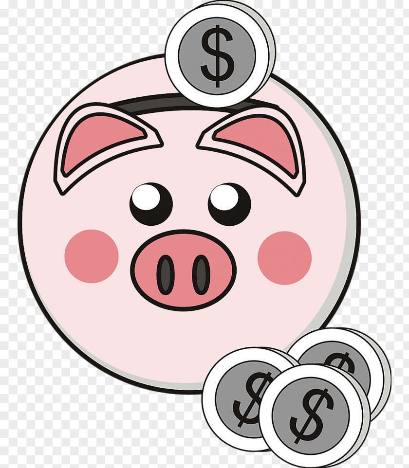 Coin Piggy Bank Money Clip Art PNG
