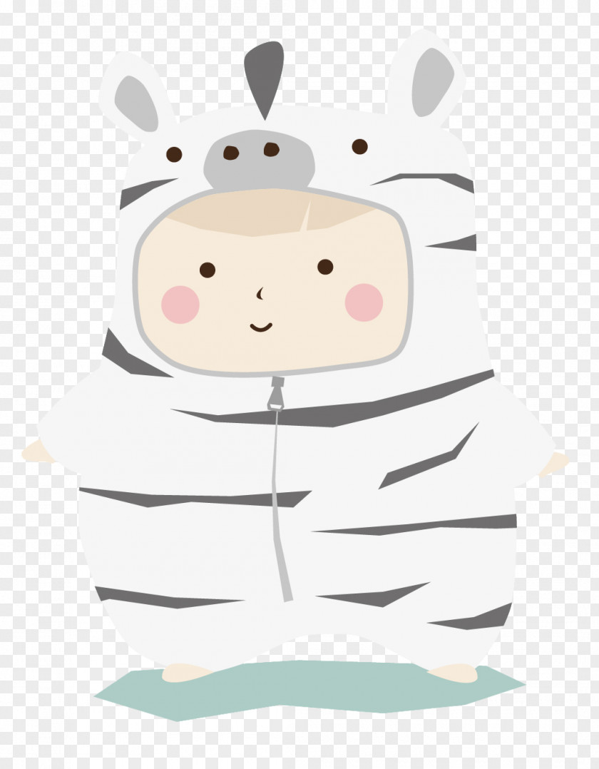 Cute Baby Zebra Clothes Clip Art Illustration Product Character Pattern PNG
