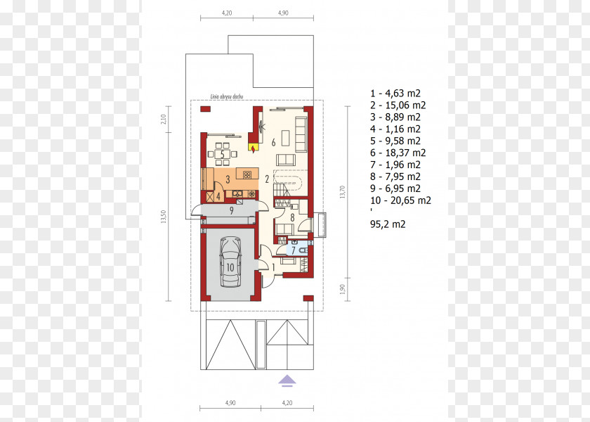House Floor Plan Square Meter Project Archipelag PNG