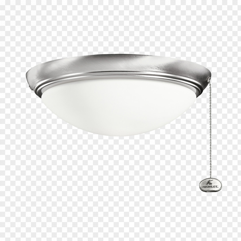 Low Profile Light Brushed Metal Ceiling Fans PNG