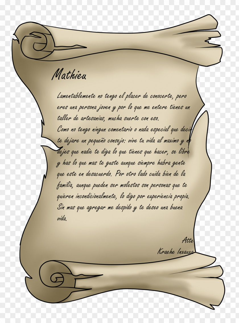 Pergamin Paper Parchment Letter Writing Idea PNG