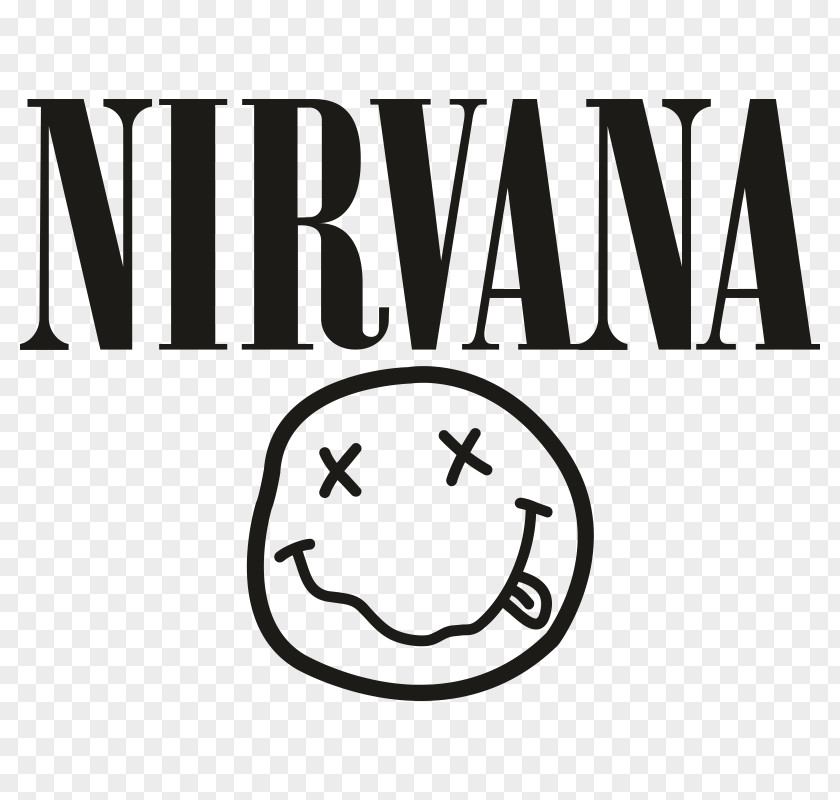 Smiley T-shirt Nirvana Seattle Logo PNG