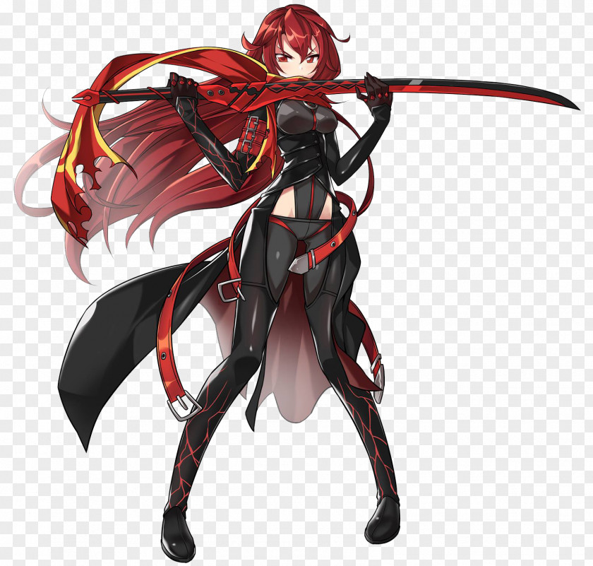 Medival Knight Elsword Elesis Character Game PNG