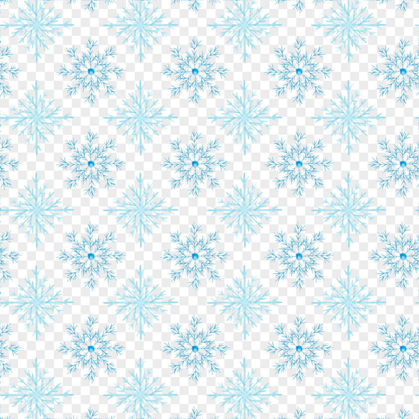 Winter Snowflake Background Pattern Watercolor Painting PNG