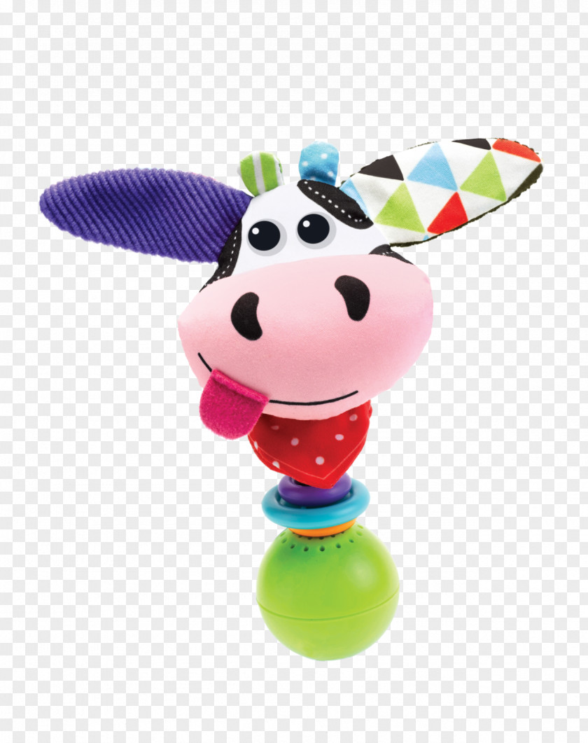 Milk Cattle Baby Rattle Child PNG