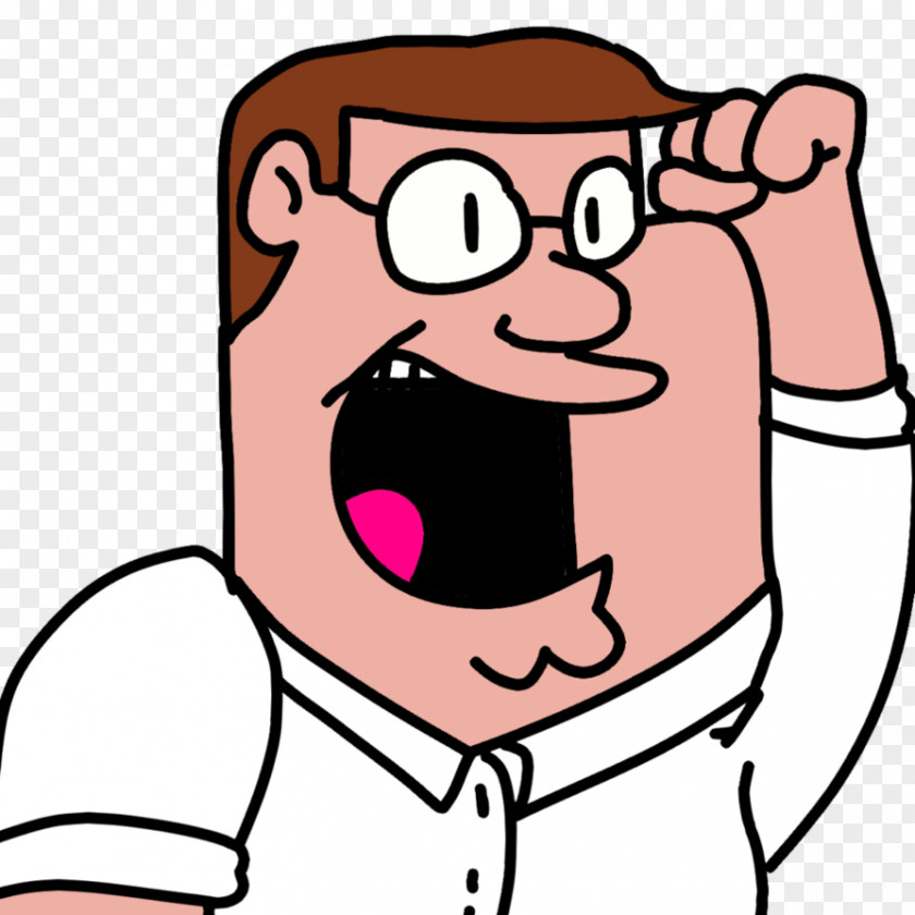 Peter Griffin Cheek Thumb Smile Clip Art PNG