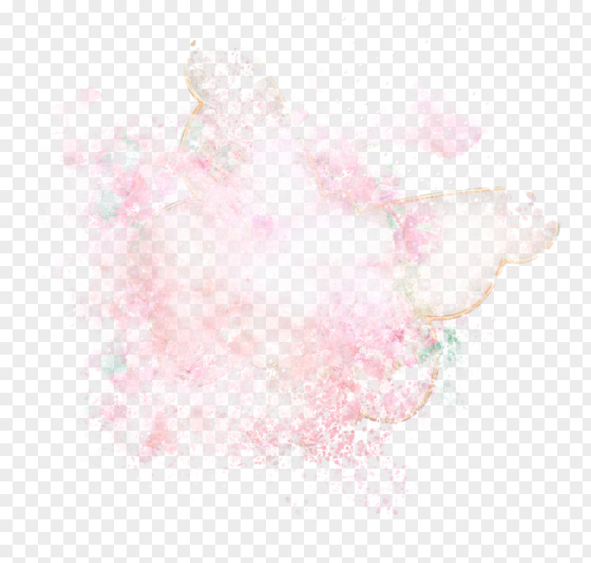 Pink Pattern Smoke Peach PNG