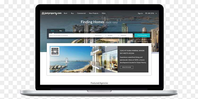 Property Advertising Computer Monitors JustProperty Real Estate PNG