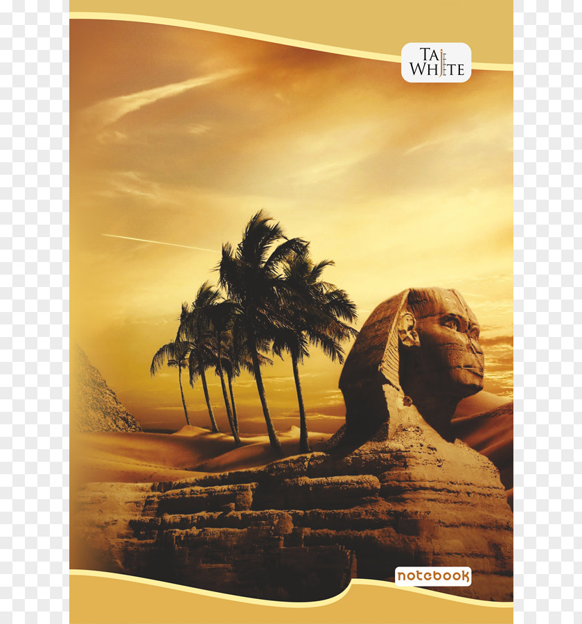 Spiral Wire Notebook Great Sphinx Of Giza Pyramid Saqqara Ancient Egypt Memphis PNG