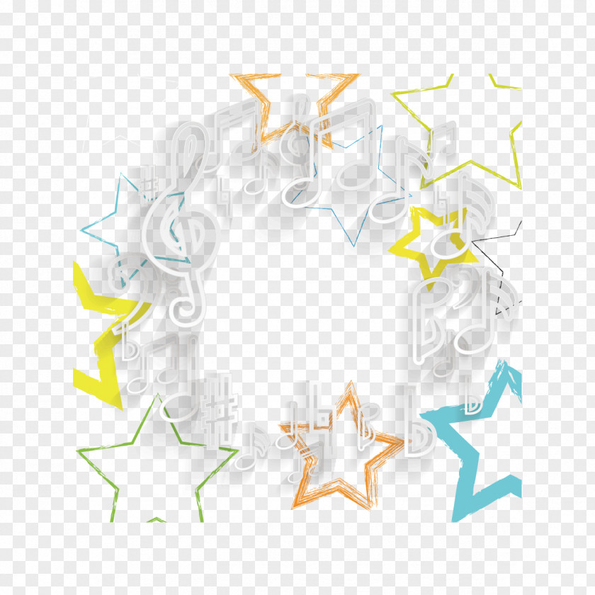 Stars And Musical Notes Note Star PNG