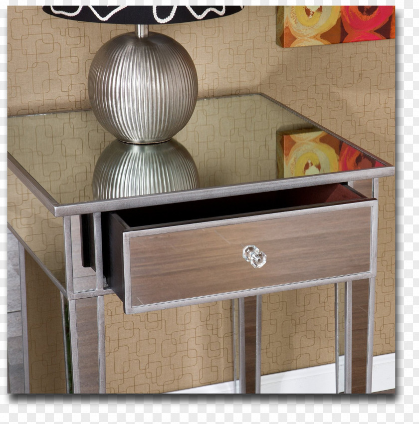 Table Bedside Tables Mirror Furniture Bedroom PNG