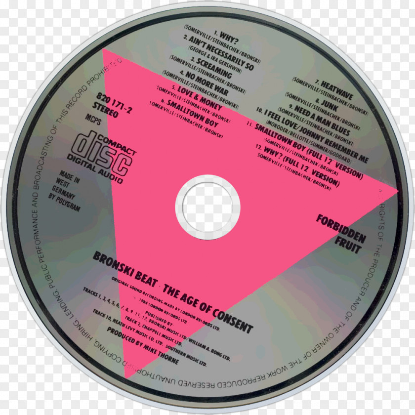 Beat Advertising Bronski Compact Disc The Age Of Consent Hit That Perfect PNG