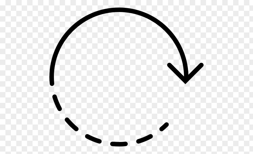 Dotted Line Circle Rotation Clip Art PNG