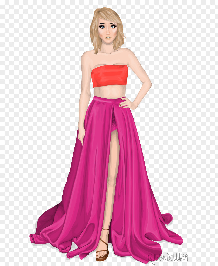 Dress Gown Shoulder Satin Cocktail PNG