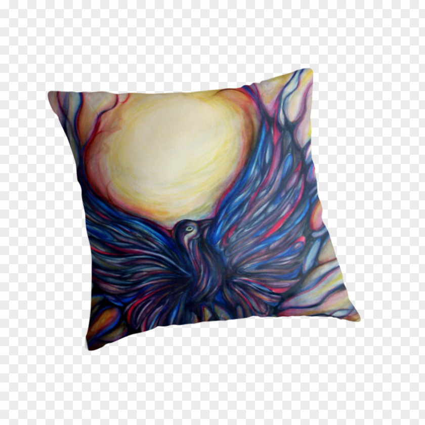 Pillow Throw Pillows Cushion Purple Rectangle PNG