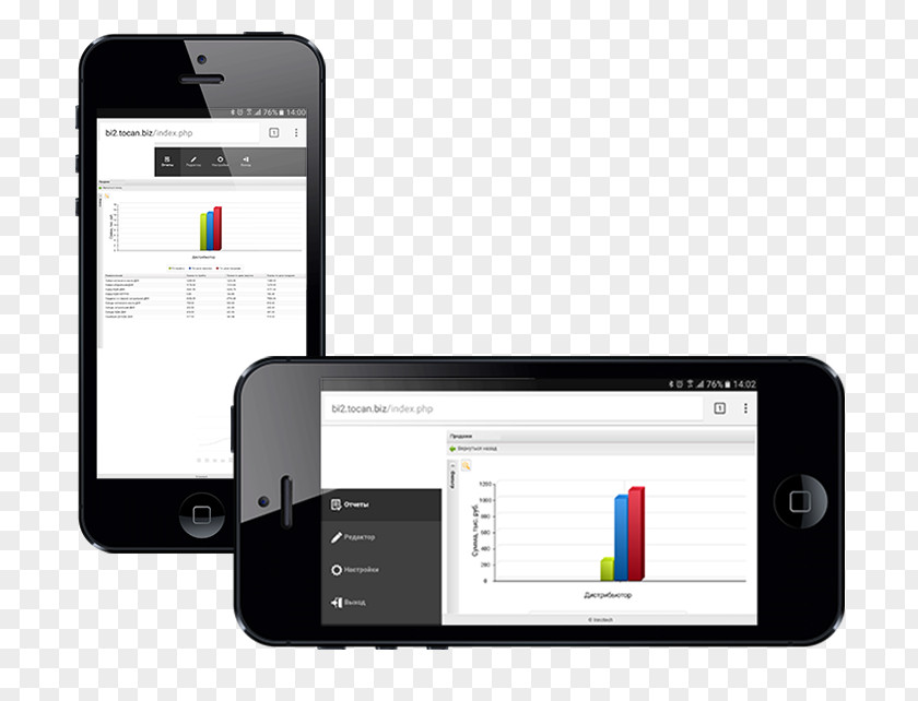 Smartphone Mobile Business Intelligence Analytics PNG