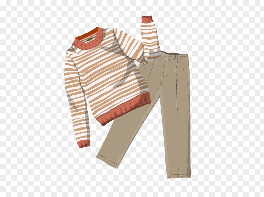 Cartoon Autumn Clothing T-shirt Trousers Designer PNG