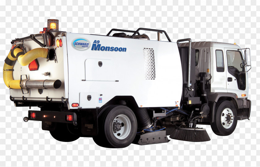 Truck Street Sweeper Car Commercial Vehicle Heavy Machinery PNG