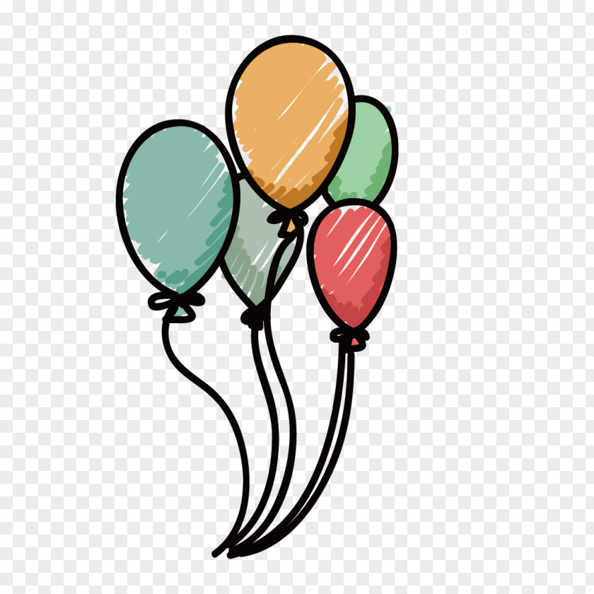 Vector Colorful Balloons Circus Drawing Clip Art PNG