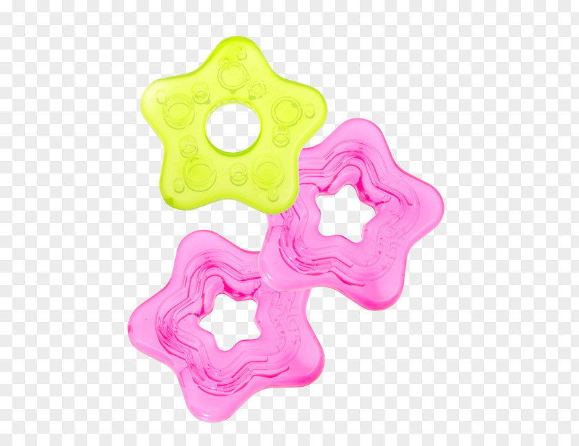 Child Teether Pink Green Infant PNG