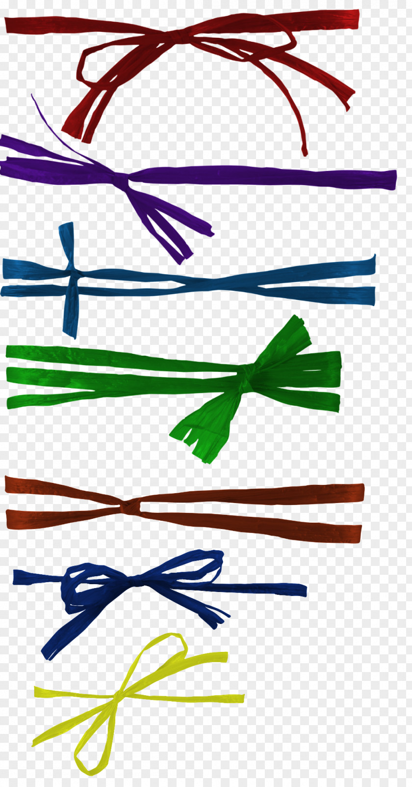 Color Ribbon Bow PNG