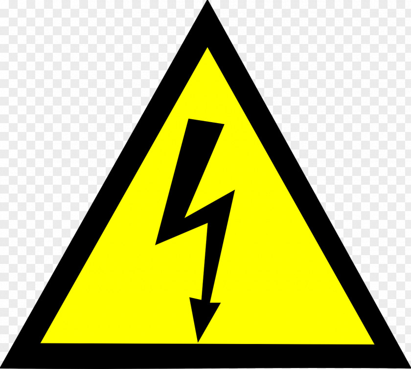 High Voltage Electricity Hazard Warning Sign Risk PNG
