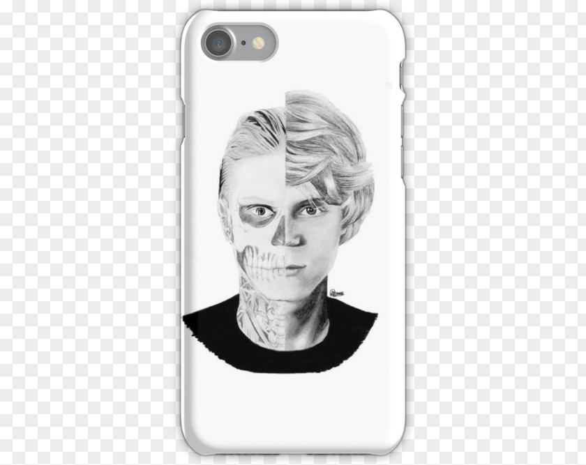 Evan Peters A$AP Rocky T-shirt Dunder Mifflin Trap Lord Apple IPhone 8 Plus PNG