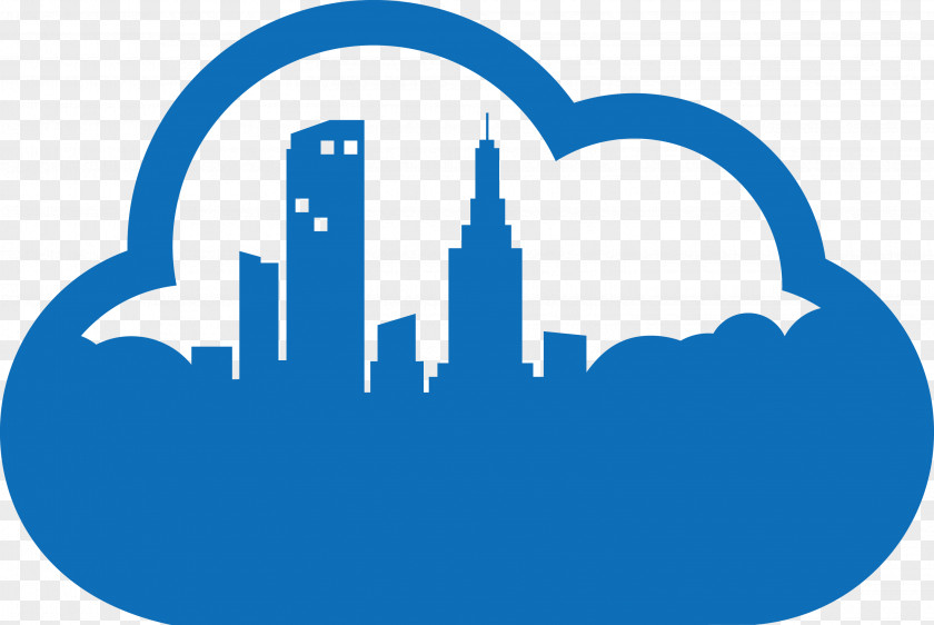 Tall Buildings On The Clouds Cloud Computing Logo Icon PNG