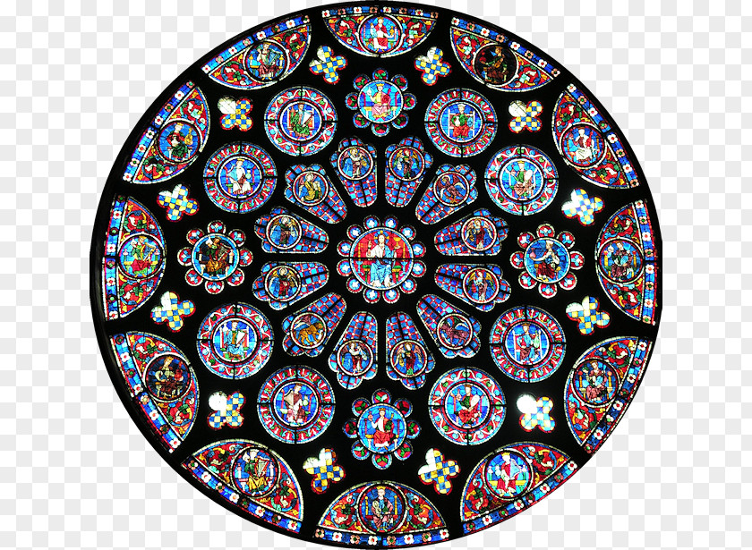 Arts And Crafts Chartres Cathedral Rose Window Gothic Architecture Notre-Dame De Paris PNG