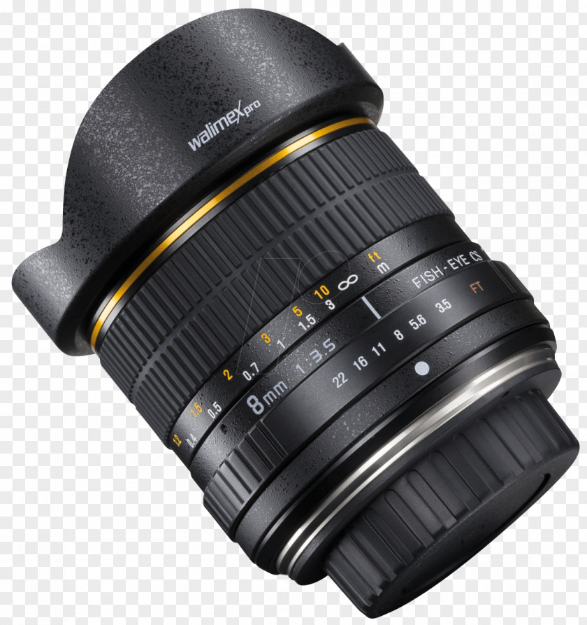 Camera Lens Fisheye Samyang 8mm F/3.5 CS II Canon EF Mount EF-S Digital SLR PNG