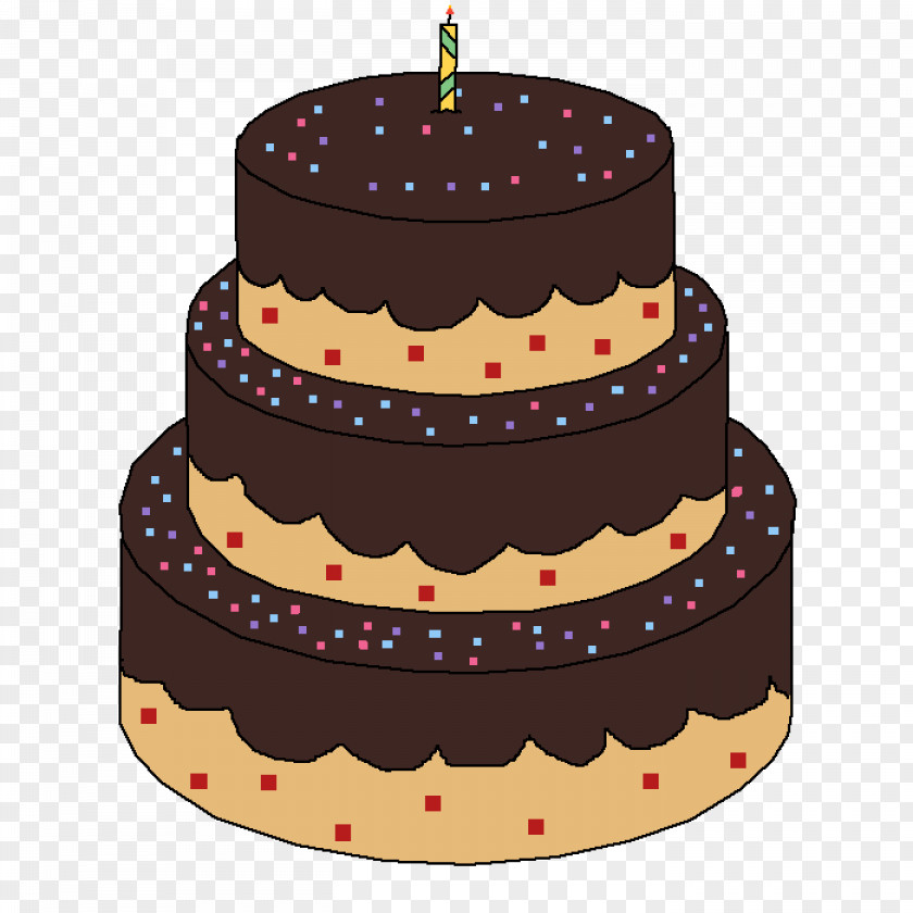 Chocolate Cake Birthday Decorating Buttercream PNG